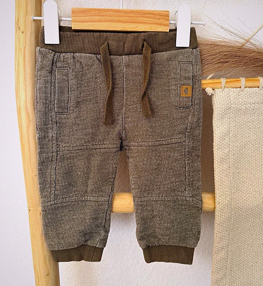 Name It Jogginghose Khaki Braun Meliert Baby Unisex Gr. 62 2-4 Monate