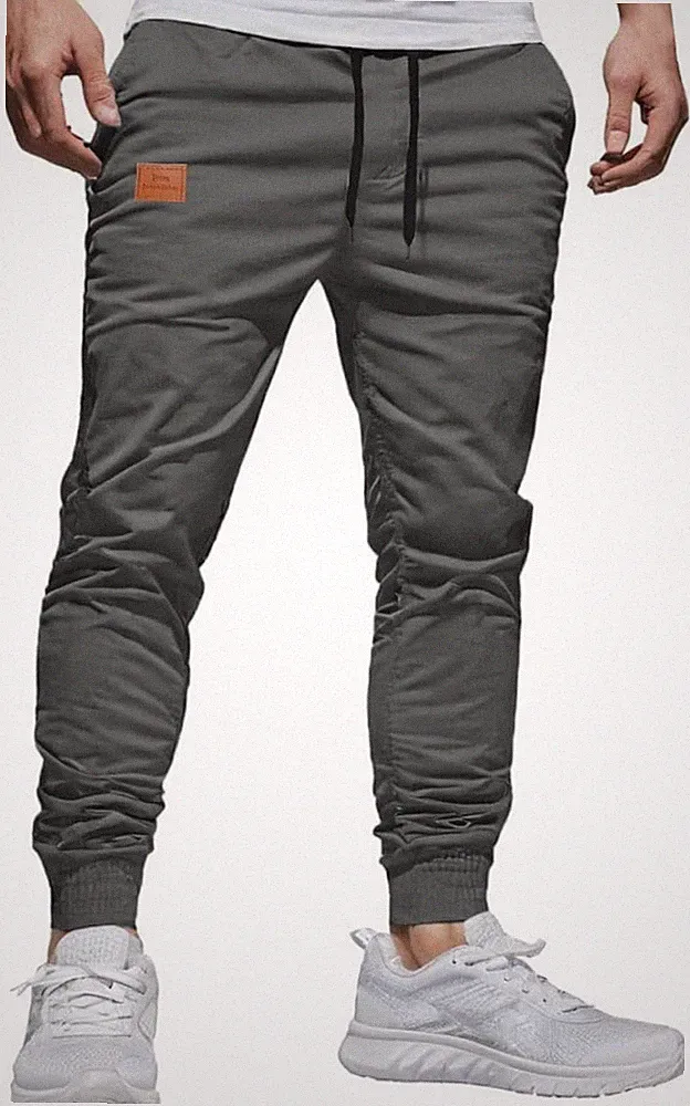 NANAMEEI Herren Chino Hose Jogginghose Jogger Cargohose dunkelgrau Größe XL neu