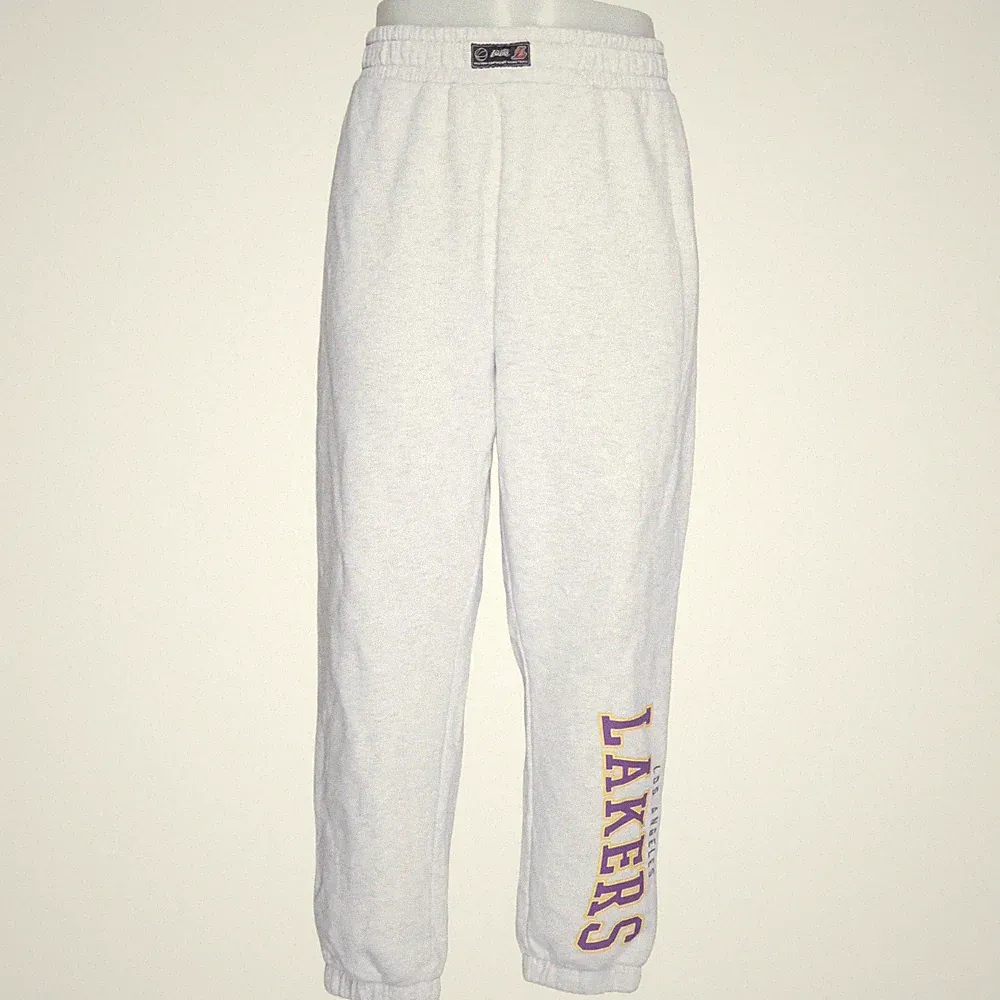 NBA, Jogginghose, Größe: 42/44, Grau/Gelb/Lila, Sweat, Herren #ZkA