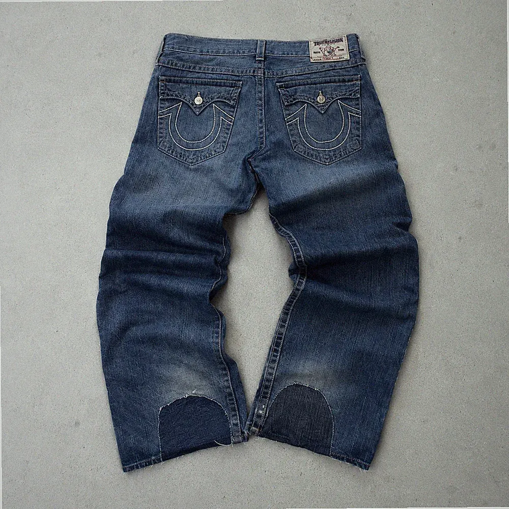 NBA True Religion Bootcut Jeans Blue Limited L