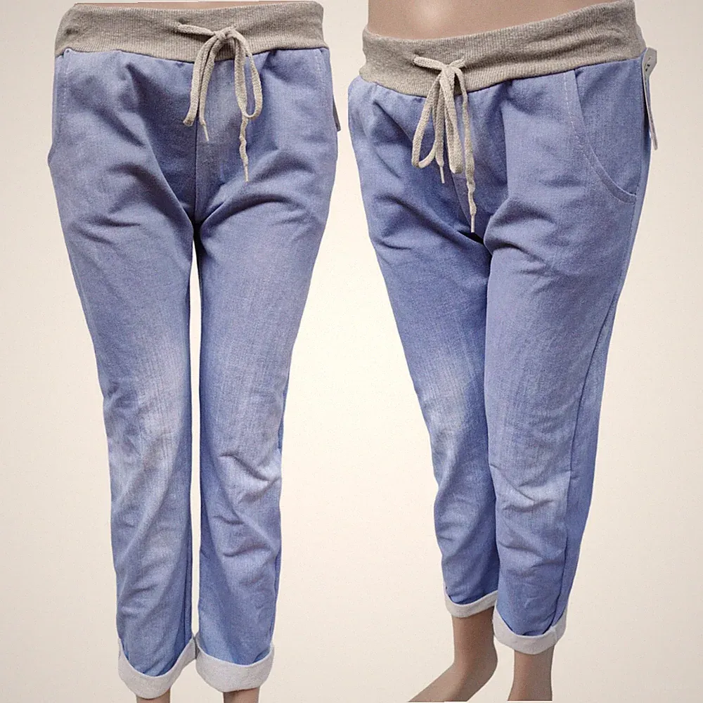 Neu Damen Jogginghose Freizeithose Sommer Hose Baumwolle XL XXL XXXL Blumen