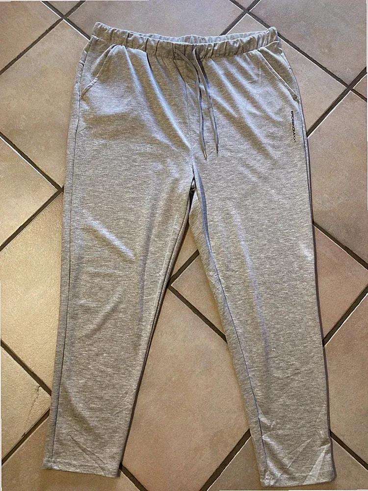 NEU+ETIKETT ERGEE DAMEN-JOGGINGHOSE-HAUSHOSE Gr.XL/48/50 GRAU-MELANGE NEU (24)