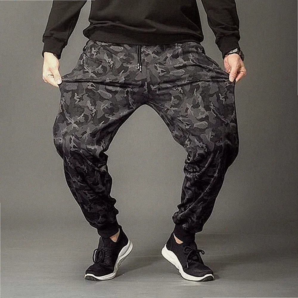 Neu Herren Hose Mode Haremshose Polyester für Slim Fit Sport Jogginghose