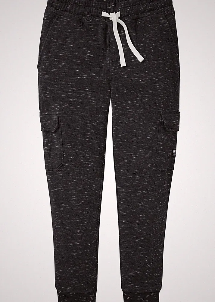 Neu Herren Komfortable Jogginghose m Taschen im Cargo-Look Gr. 48/50 (M) Schwarz