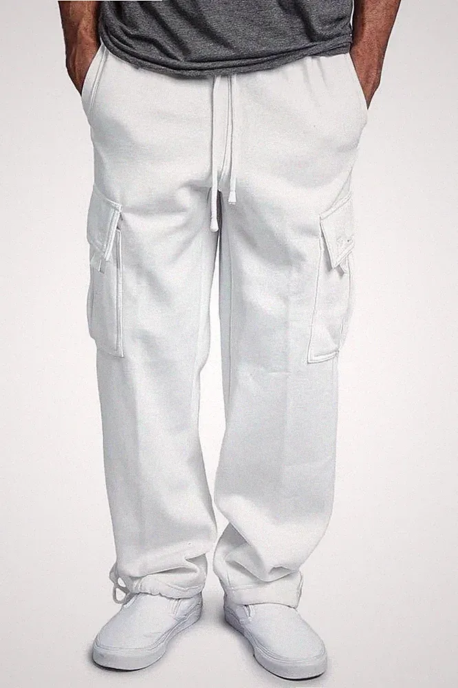 Neu Herren Sporthose Cargo Jogger Jogginghose Stretch Sweatpants Sweathose DE