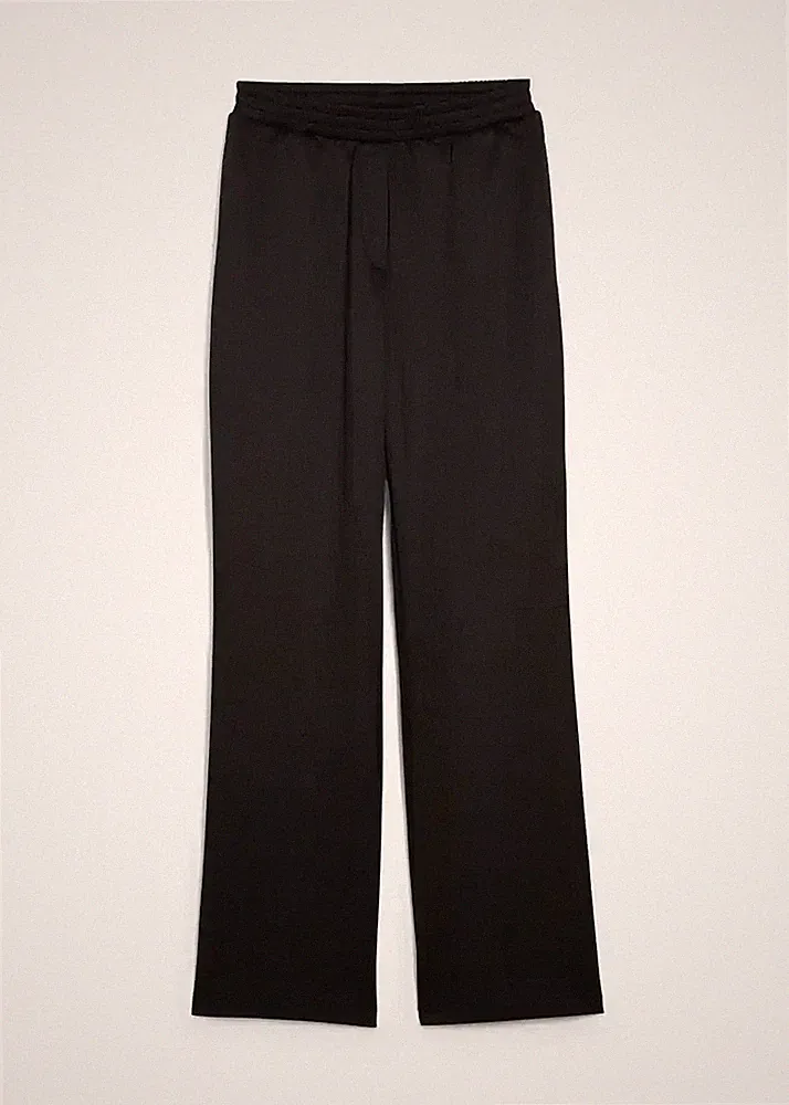 Neu Jogginghose aus Scuba Gr 40/42 Schwarz Damenhose Freizeit-Pants Jogging-Hose