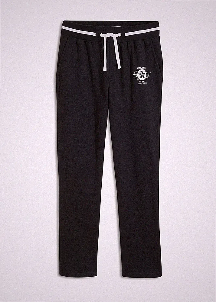 Neu Jogginghose mit recyceltem Polyester Gr 48/50 M Schwarz Herren Sport-Hose