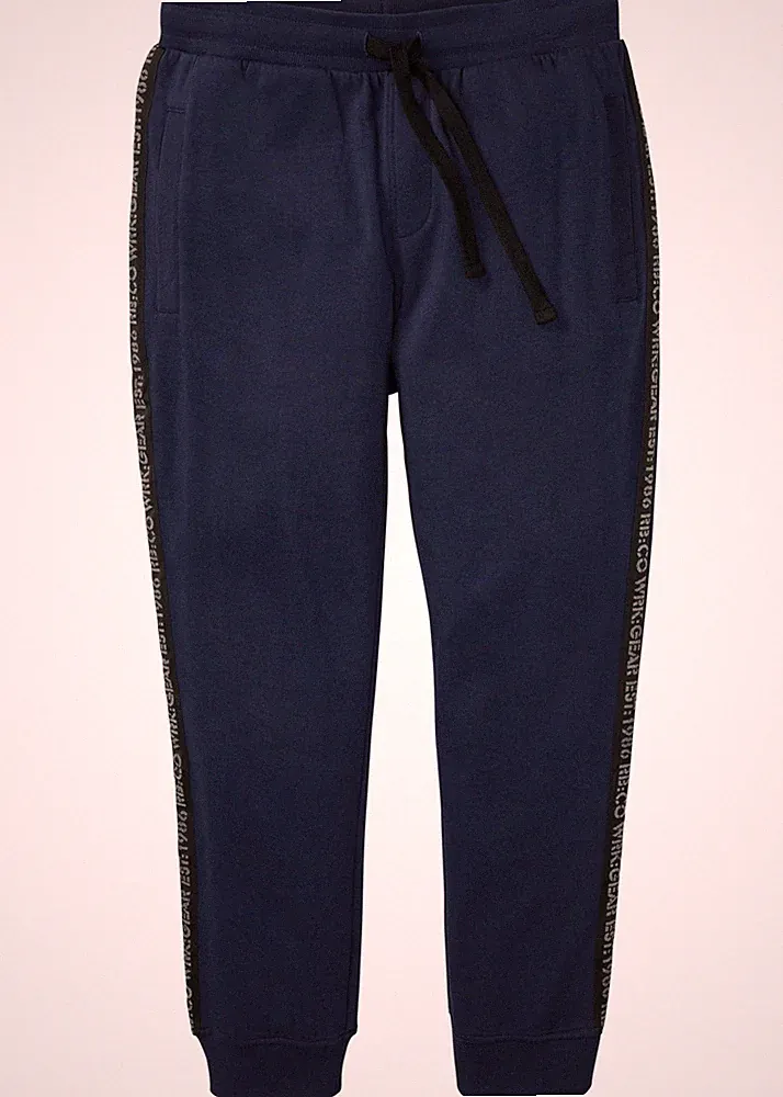 Neu Jogginghose mit Reflektordetails Gr. 44/46 (S) Dunkelblau Herren Hose