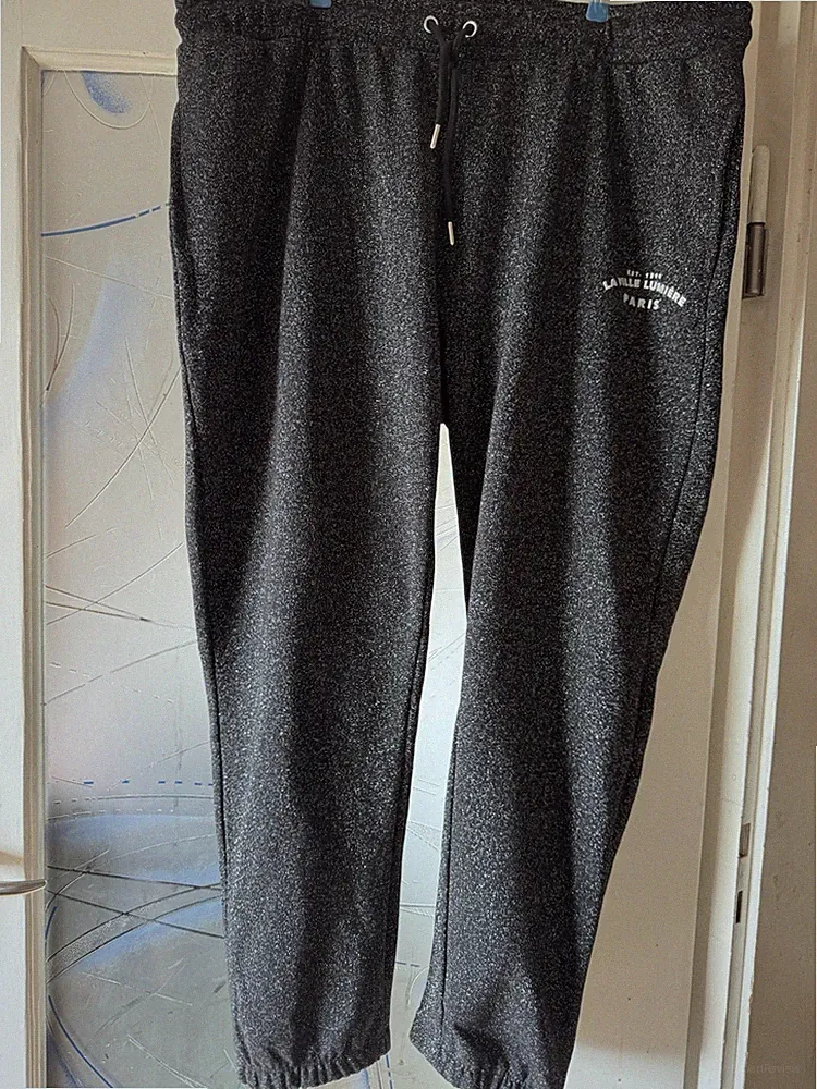 Neu Jogginghose Sporthose 48 50 52 3XL Relax Schwarz Glitzer Curvy Übergröße