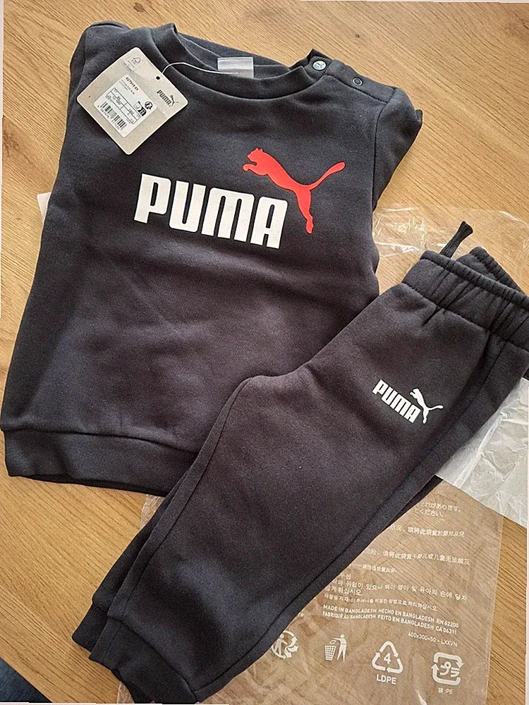 NEU Puma Fleece Minicat Jogginganzug Baby Kinder Sweatshirt Hose kuschelig