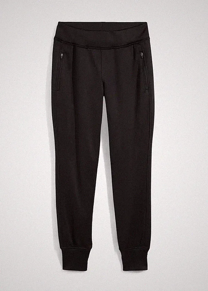 Neu Thermo-Jogginghose aus Stretch-Material Gr. 48/50 Schwarz Damen-Hose
