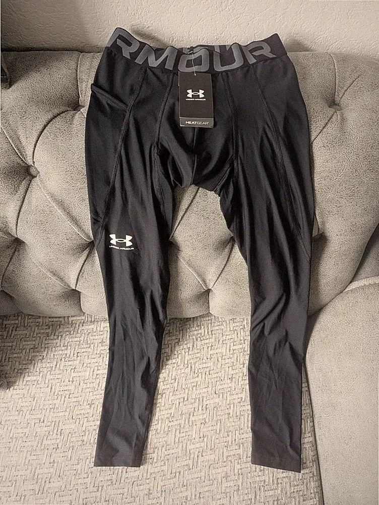 NEU: Under Armour HeatGear Tights Herren Gr.S - Schwarz - OVP