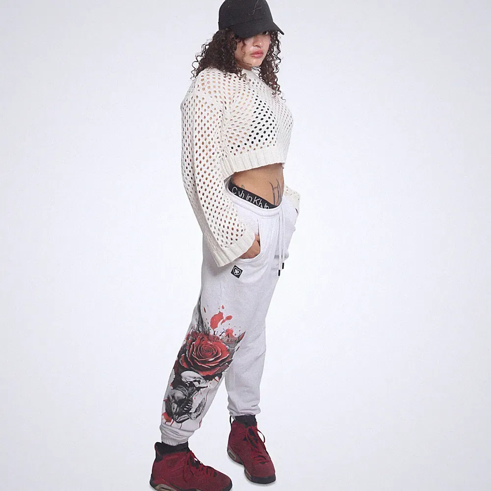Neuer Yakuza Damen Pray Loose Jogginghose - Weiß