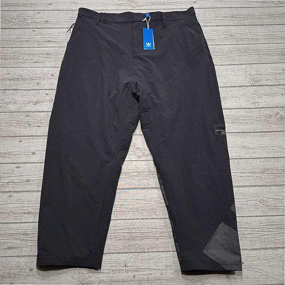 NEW Adidas Originals Pants Men's XL Black EQT Bold Tapered Leg Athletic Joggers