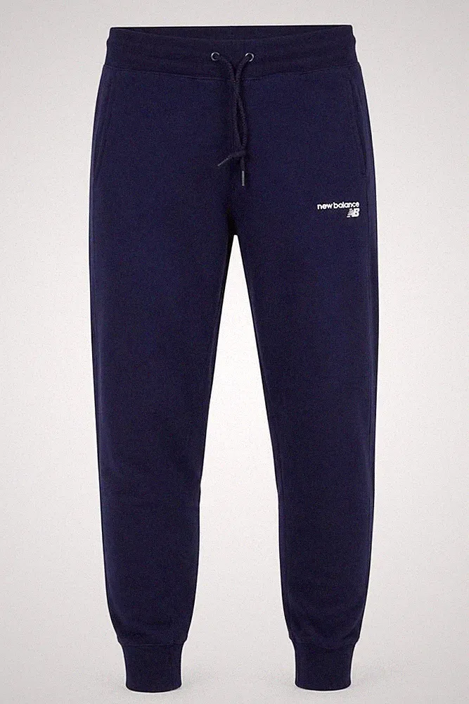 New Balance Herren Jogginghose Größe S Blau Freizeit Gummibund Logo
