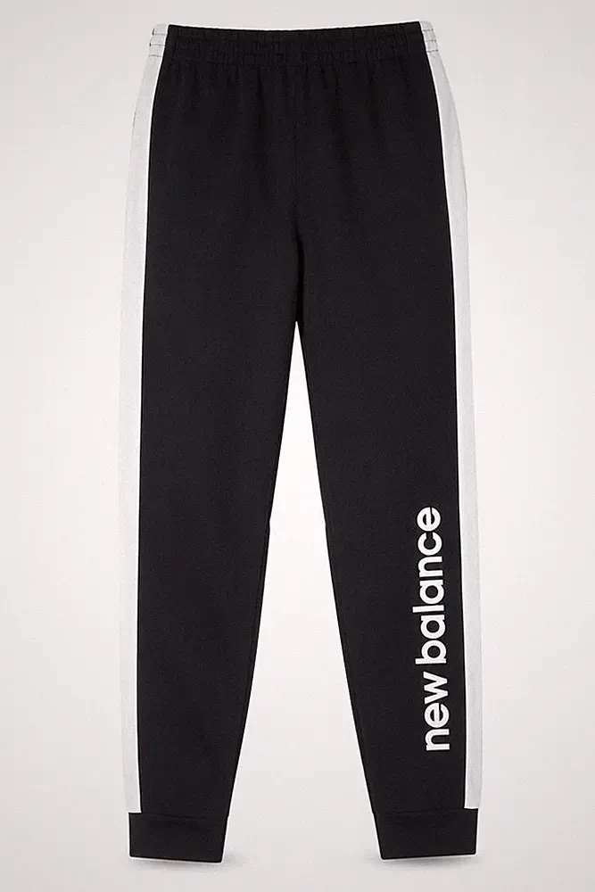 New Balance Herren Jogginghose Größe S Schwarz Freizeit Gummibund Logo