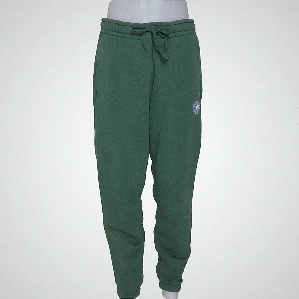 New Balance, Jogginghose, Größe: L, Grün, Baumwolle/Polyester, Einfarbig #U4e