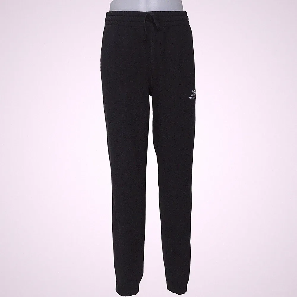 New Balance, Jogginghose, Größe: L, Schwarz, Baumwolle/Polyester, Einfarbig #ptj