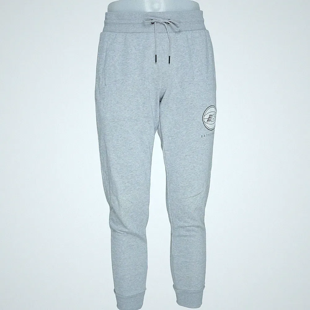 New Balance, Jogginghose, Größe: M, Grau, Baumwolle/Elasthan/Polyester #S4X