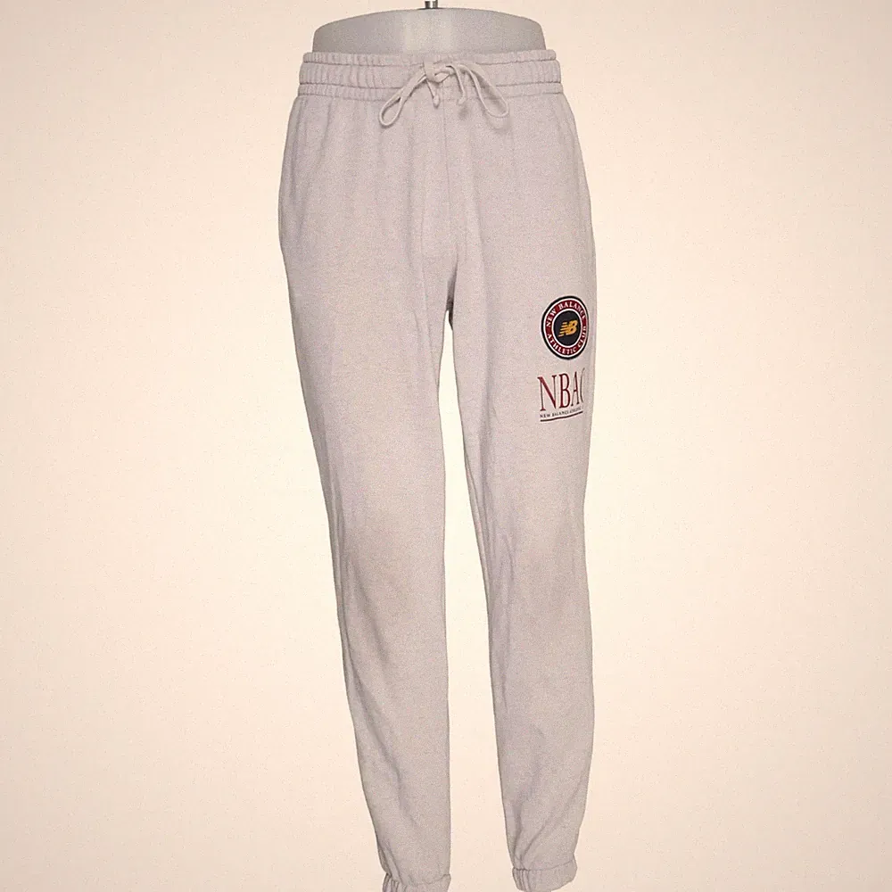 New Balance, Jogginghose, Größe: M, Grau, Print, Herren #GkU
