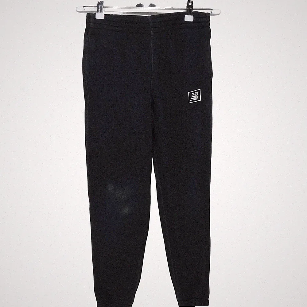 New Balance, Jogginghose, Größe: M, Schwarz, Einfarbig, Sweat, Herren #WG3