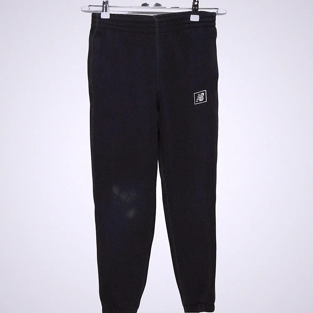 New Balance, Jogginghose, Größe: M, Schwarz, Einfarbig, Sweat, Herren #WG3