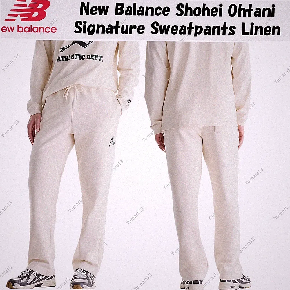 New Balance Shohei Ohtani Signature Sweatpants Linen MB62G4PRLIN Japan Size