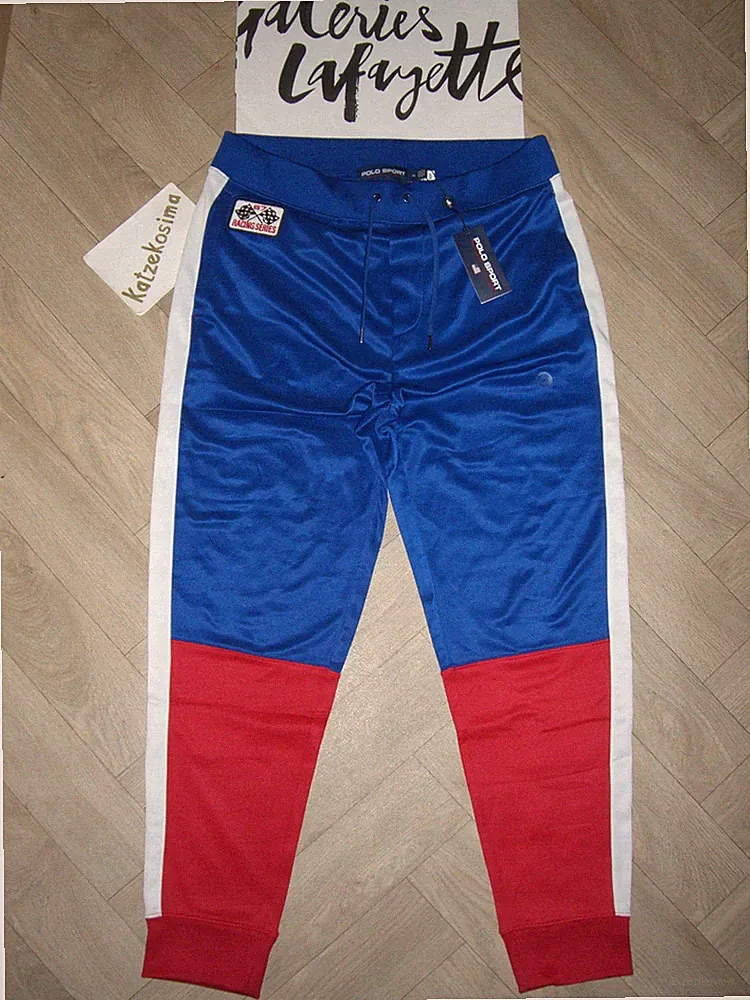 New POLO SPORT USA RALPH LAUREN Jogging Hose "Racing Pant" M L W 32 pony bär 80s