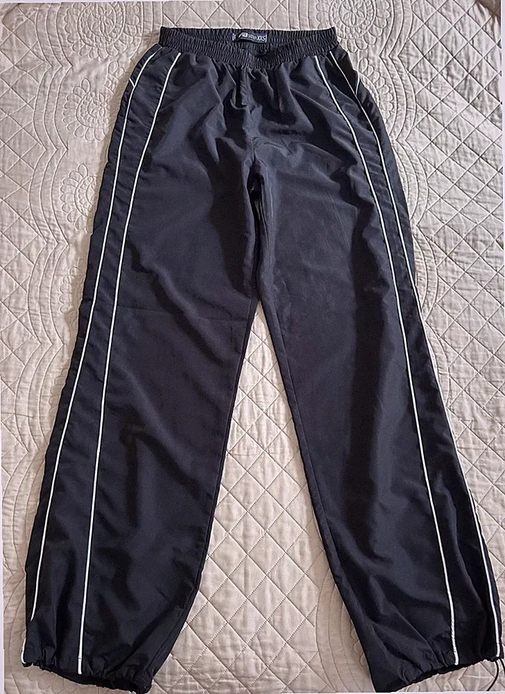 NEW YORKER Mädchen Damen Jogginghose Größe XXS/ 158 - schwarz, wie NEU