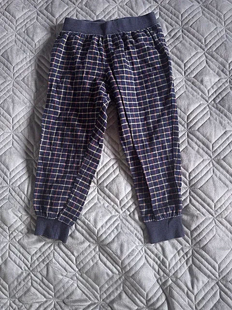 Next Karierte Jogginghose dunkelblau 2-3 Jahre Schottenkaro Lounge Pyjamahose
