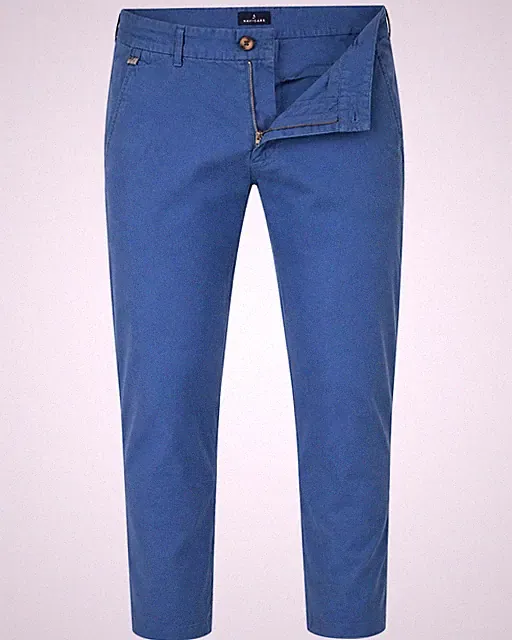 NI8016 CHINOHOSE SEGELN AUS BAUMWOLLE CANNETTE' MICRO-RIGATA