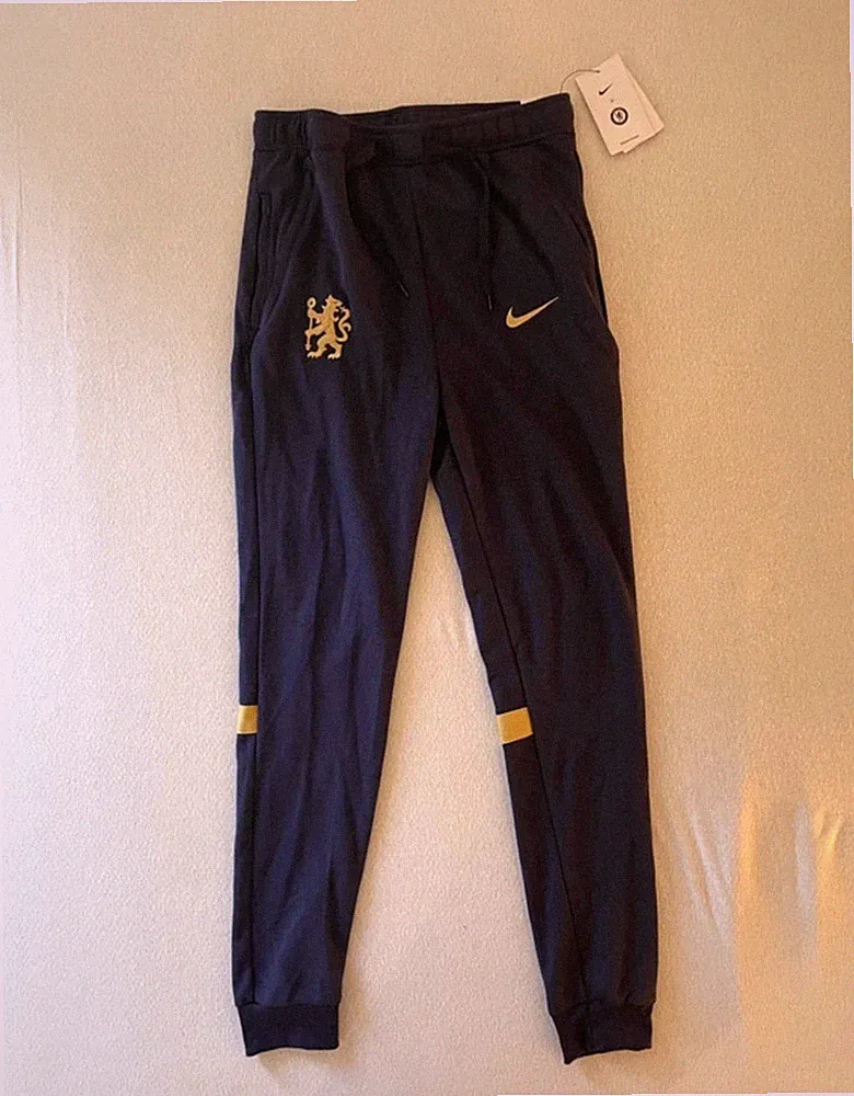 Nike Chelsea FC Fleece Jogginghose Herren Gr. S Blau Gold Trainingshose Neu