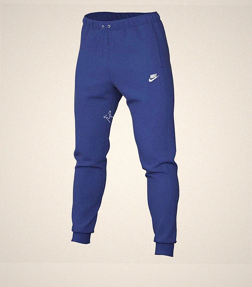 Nike Club Fleece Jogginghose Herren Blau Gr. M Sporthose Jogger Sweatpants