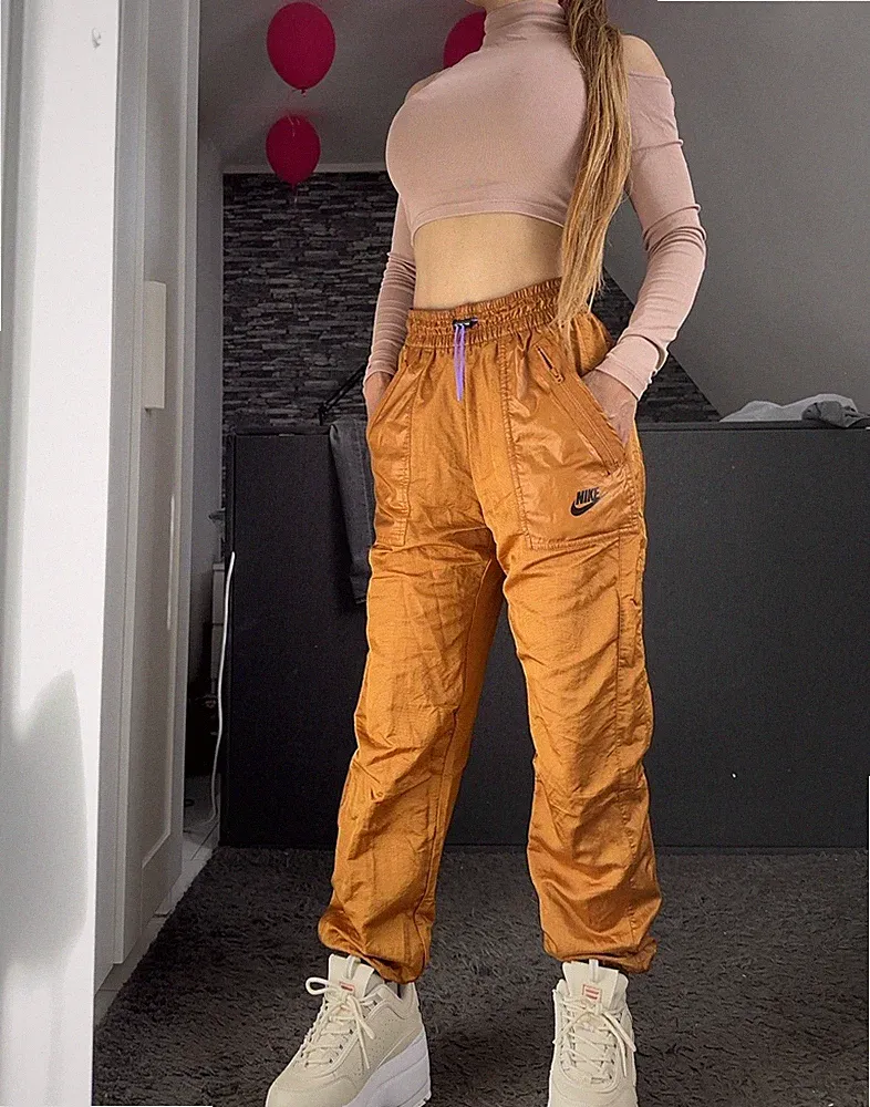 Nike Damen Jogginghose Gold-Orange Gr. XS/34 %SALE%