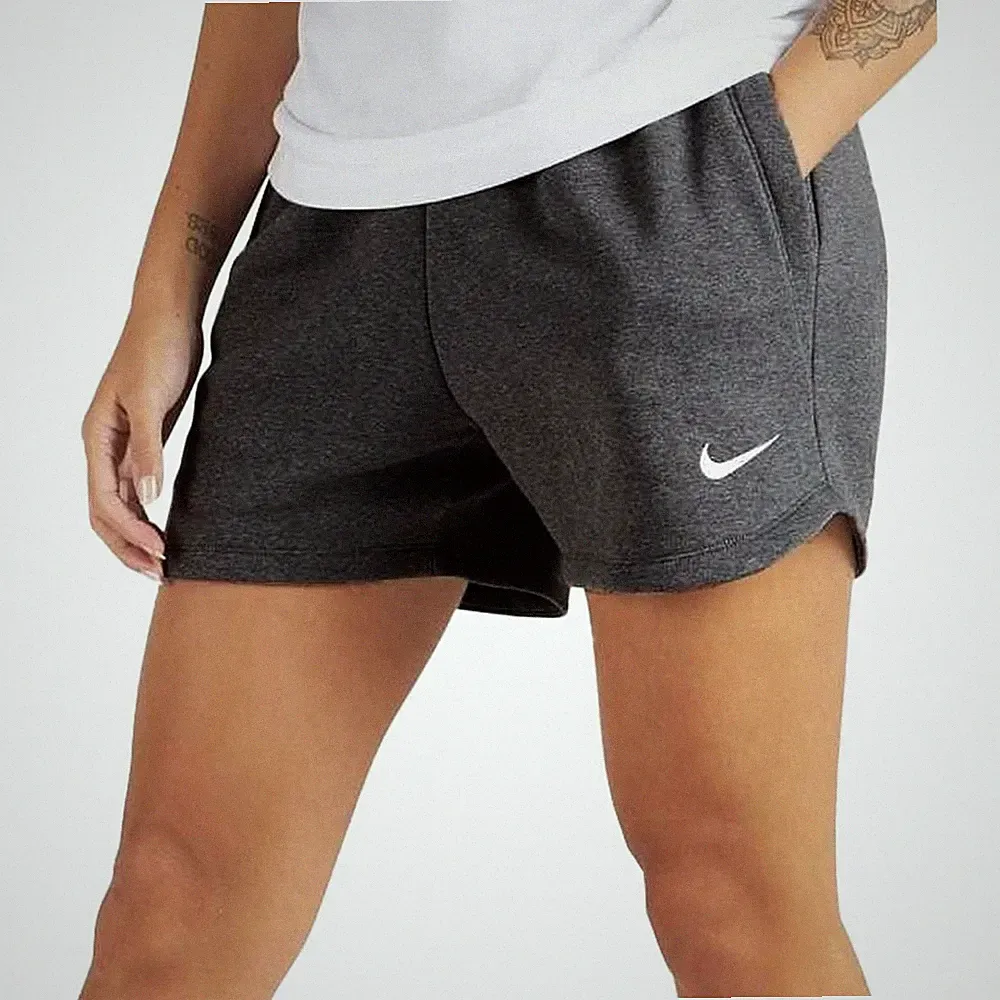 NIKE Damen Sweatshort Fitnesshose Jogginghose Sportswear Kurze Hose GRAU Gr. L