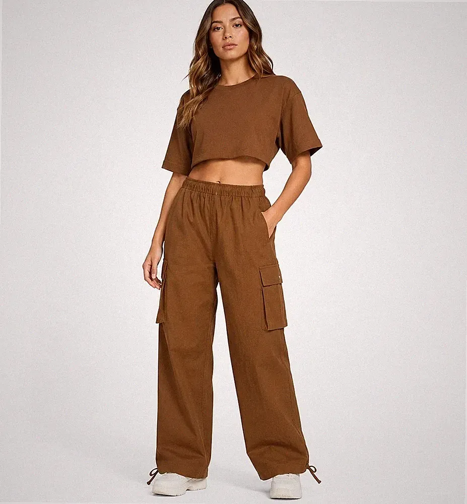 Nike Dance Cargo Jogginghose Damen Braun FV7520-281 Oversize Cargohose Gr. XS