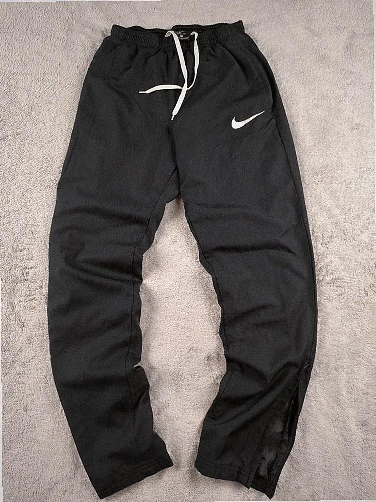 Nike Dri-FIT Hose Schwarz Herren Größe S Slim Fit Training mit tiefem Reißverschluss