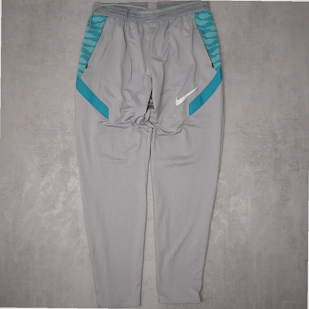 Nike Dri Fit Jogginghose Herren L grau Colorblock Slim Fit Fitness Sportswear