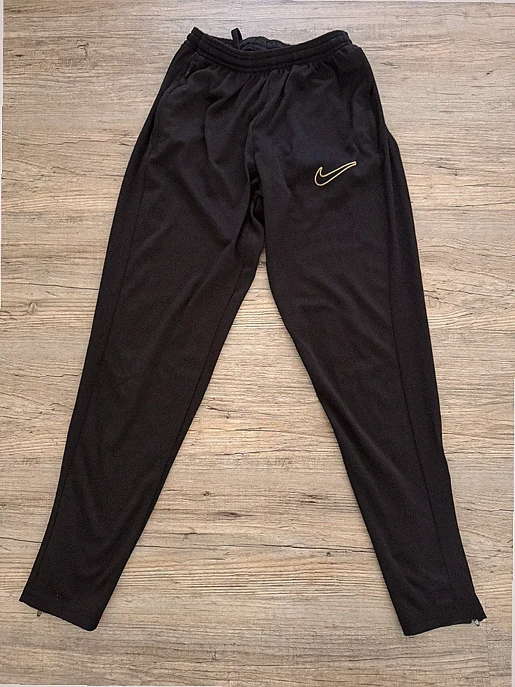 Nike Dri-FIT Trainingshose Schwarz Gold Swoosh Gr. S Herren Jogginghose