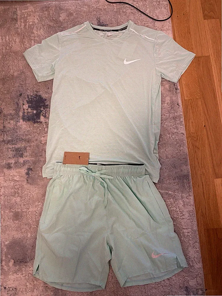 Nike Dri-Fit Unisex Sporthose Fußball Jogging Kurz, Gr. S, Mintgrün
