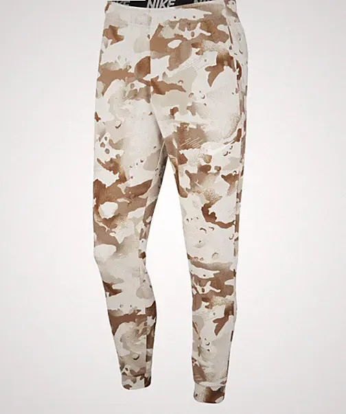 Nike Herren Camouflage Sweatpants Jogginghose Grau Beige Größe S Neu mit Etikett
