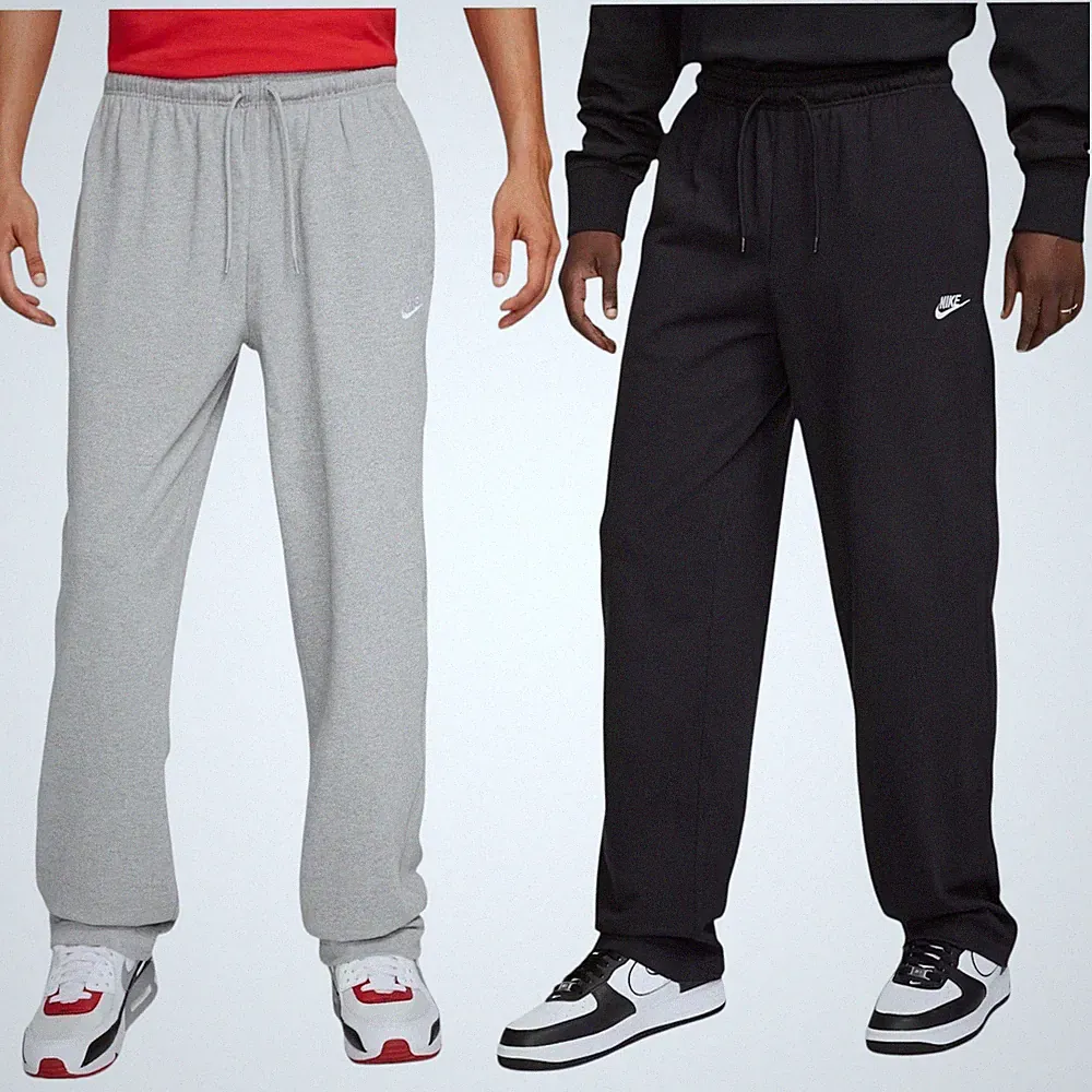 NIKE Herren FQ4332 Jogginghose Strick Open Hem Club Hose Straight Fit Sportswear