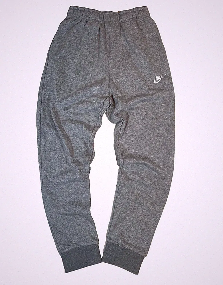 Nike Herren Jogginghose Grau Gr. M mit elastischem Bund & Taschen, Logo