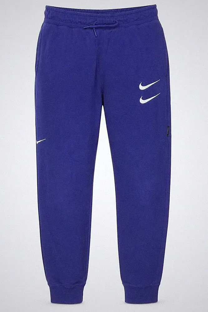 Nike Herren Jogginghose Größe S Blau Freizeit Gummibund Logo