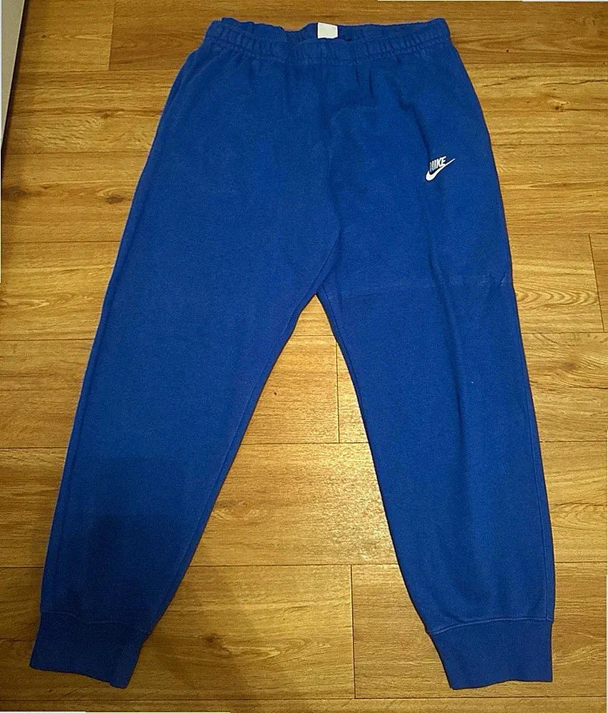 Nike Herren Jogginghose L Blau mit elastischem Bund für Training & Freizeit