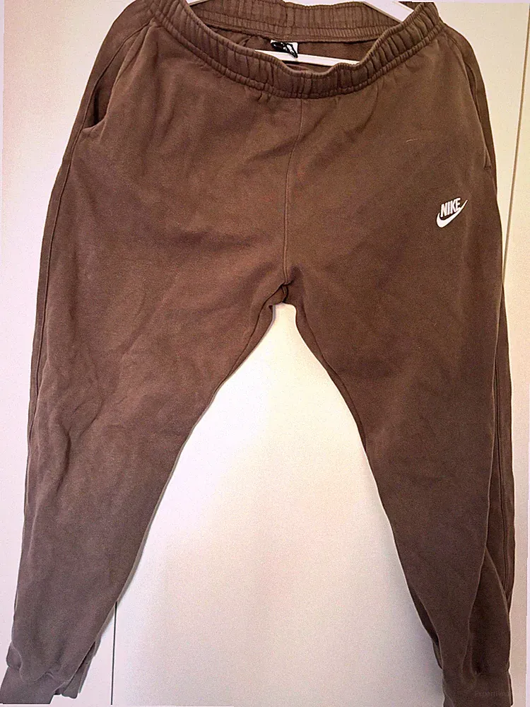 Nike Herren Jogginghose M Braun Fleece, elastischer Bund, Zugbandverschluss