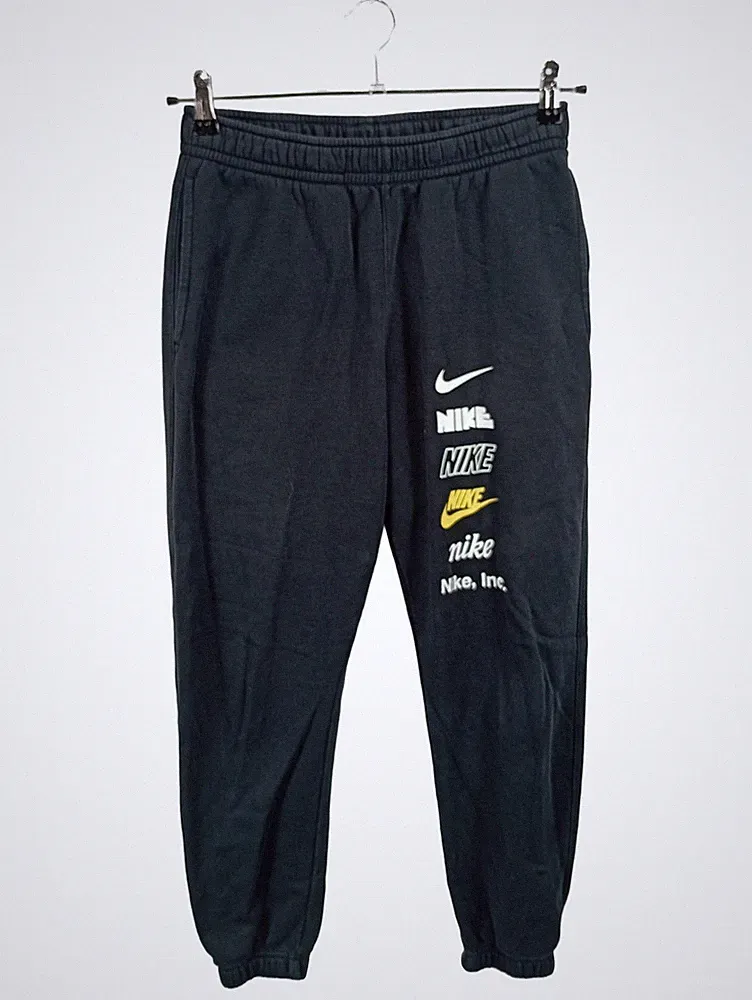 Nike Herren Jogginghose Multi-Logo Fleece Schwarz Gr. S