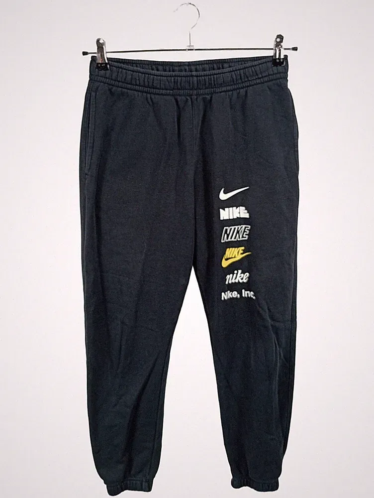 Nike Herren Jogginghose Multi-Logo Fleece Schwarz Gr. S