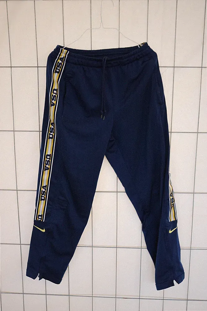 Nike Herren Jogginghose / Sporthose Pants Gr. S Blau / Gelb SL2