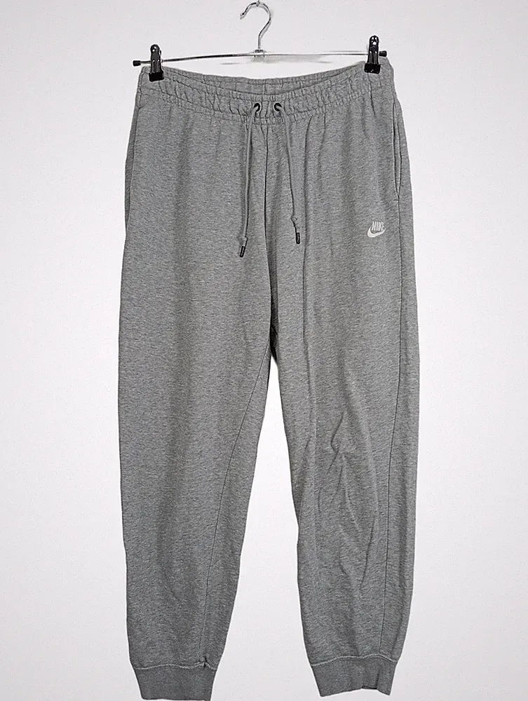 Nike Herren Jogginghose Sporthouse Trainingshose Grau Gr. 48 M Logo Meliert